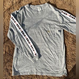 PINK Victoria’s Secret Sequined Grey Long sleeve 💛🩶🖤